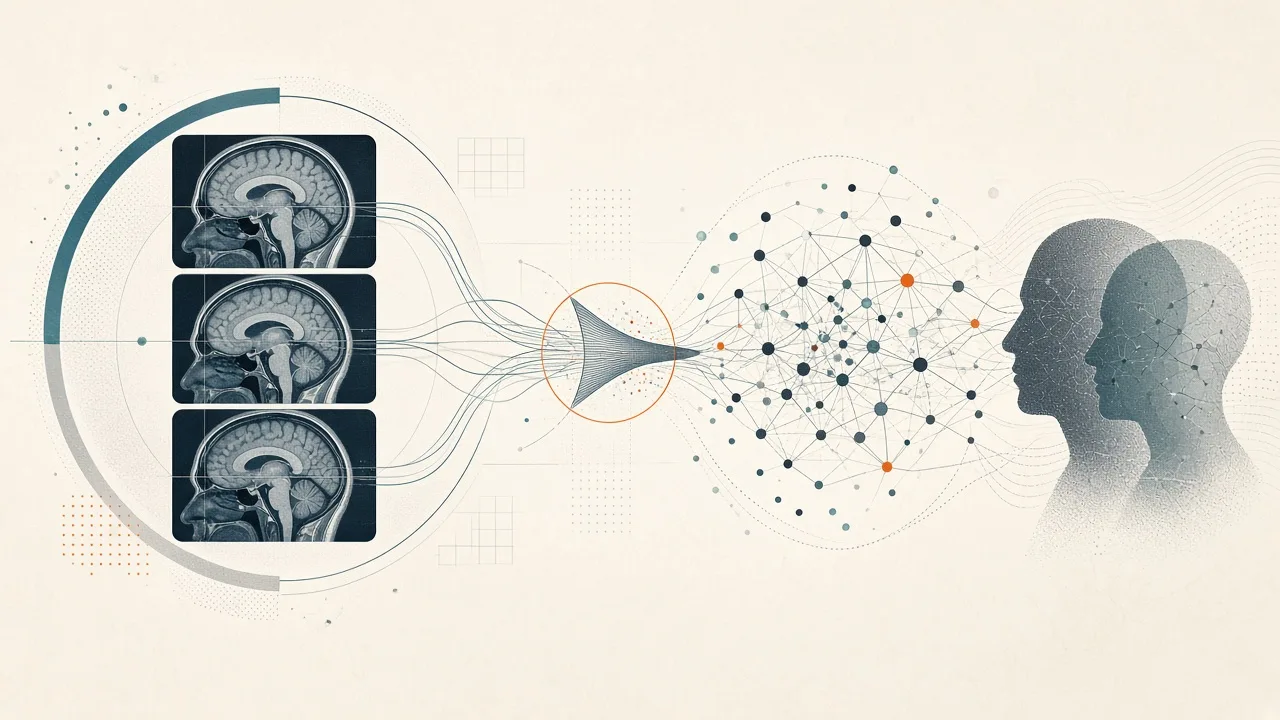 Conceptual diagram illustrating privacy leakage in medical image embeddings