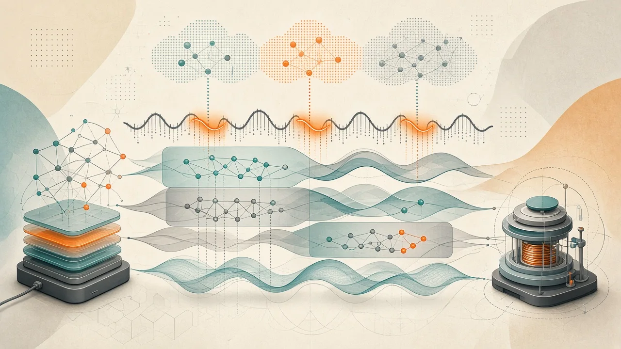 Conceptual visualization of time series anomaly detection with explainability layers