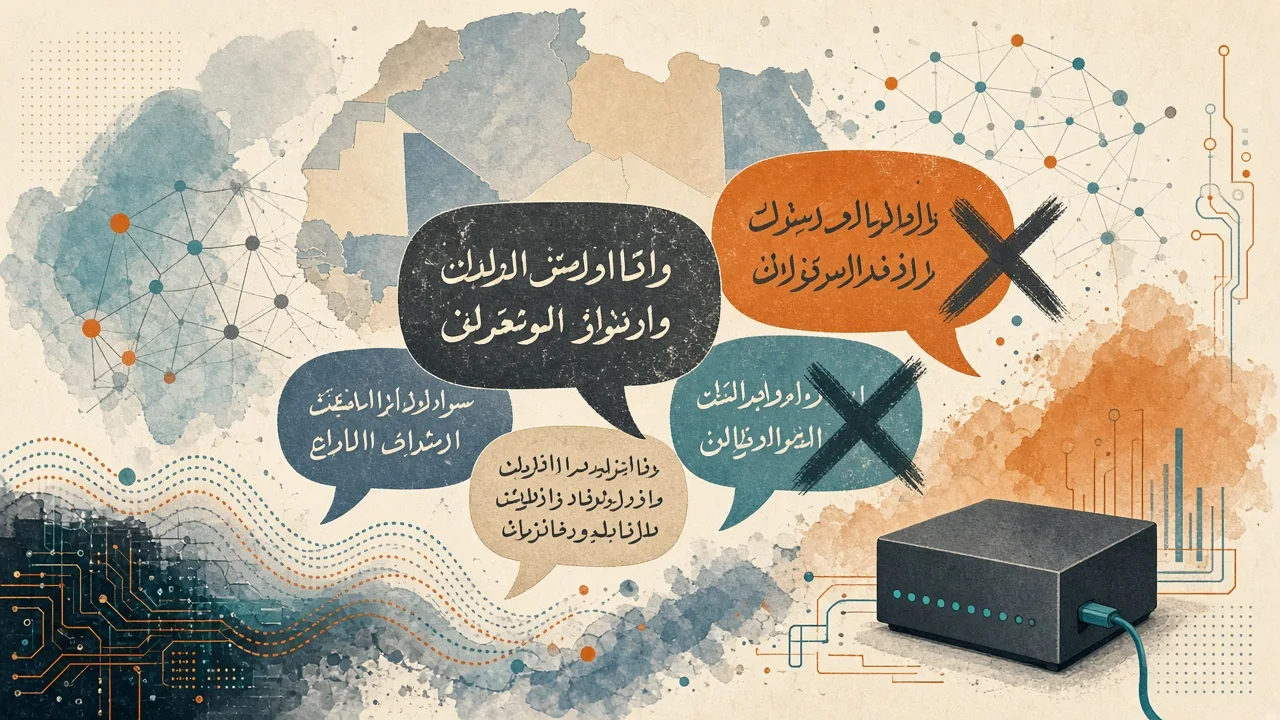 Conceptual image representing language barriers and AI safety alignment challenges for Hausa in West Africa