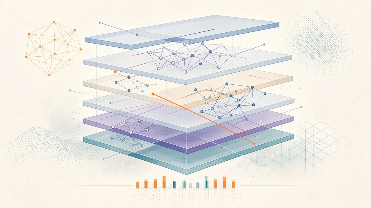 Conceptual diagram illustrating floor, ceiling and headroom concepts in neural network interpretability probing