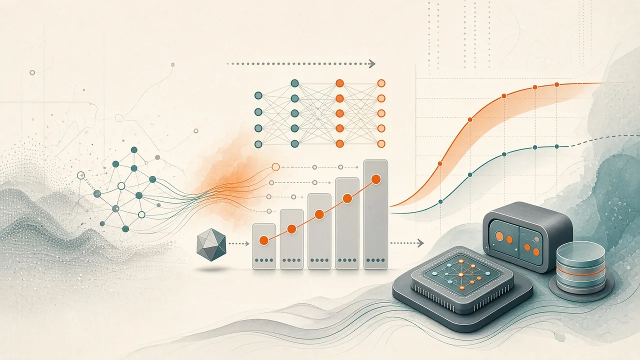 Conceptual diagram illustrating cold-start credit modeling with external ranking priors and performance gains