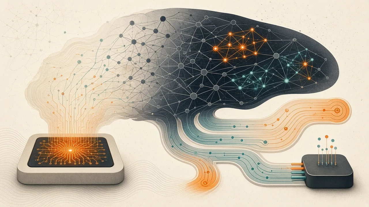 Conceptual visualization of evolving refusal circuits within a large language model